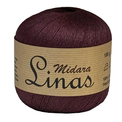 Image of yarn, linen threads Midara Linas – 100 g/ 600 m – available at Šarlotes audumi