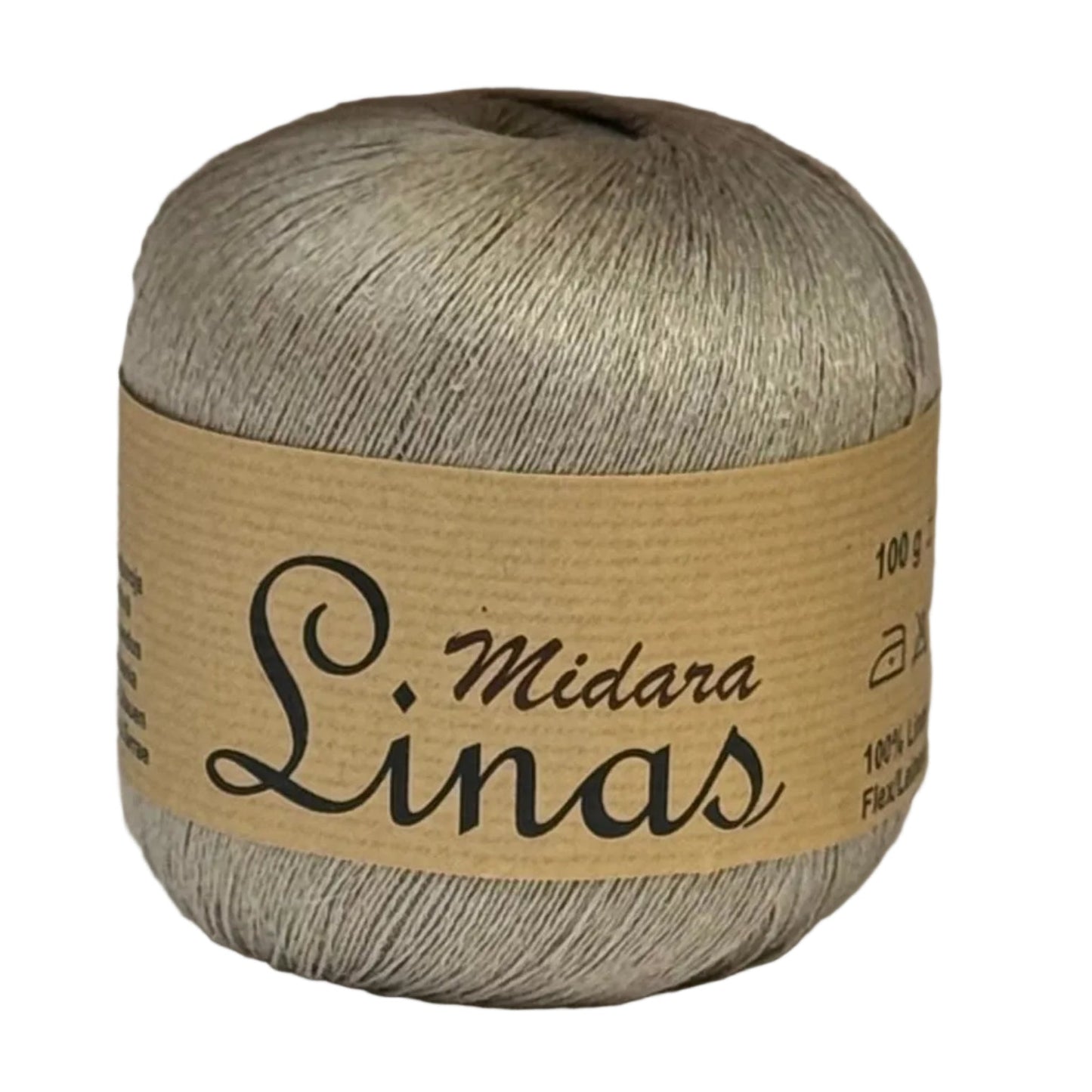 Image of Midara Linas yarn, linen threads – 100 g/600 m – available at Šarlotes audumi