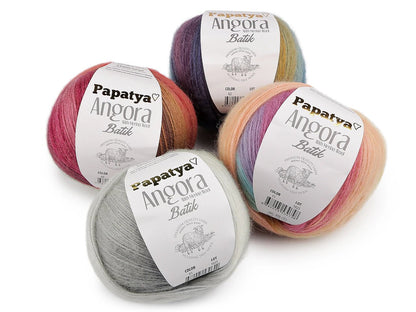 Kuva Dzijas Papatya Angora Batik 100g / 550m – saatavana Šarlotes audumi