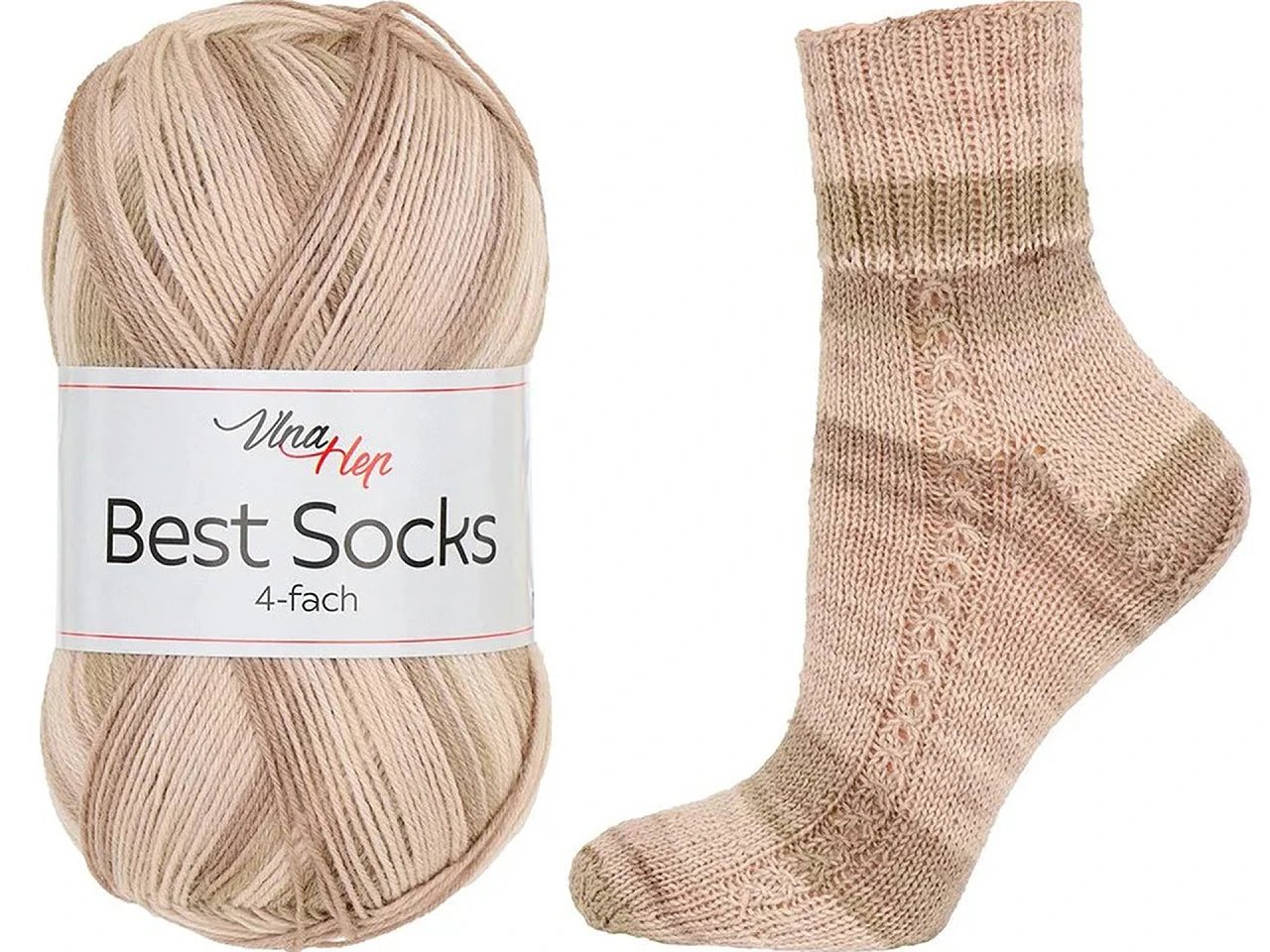 Image of Vlna Hep Best Socks yarn - 100g / 420m – available at Šarlotes audumi