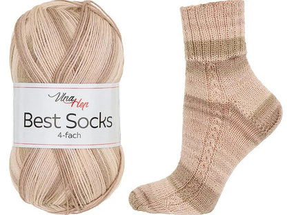Image of Vlna Hep Best Socks yarn - 100g / 420m – available at Šarlotes audumi