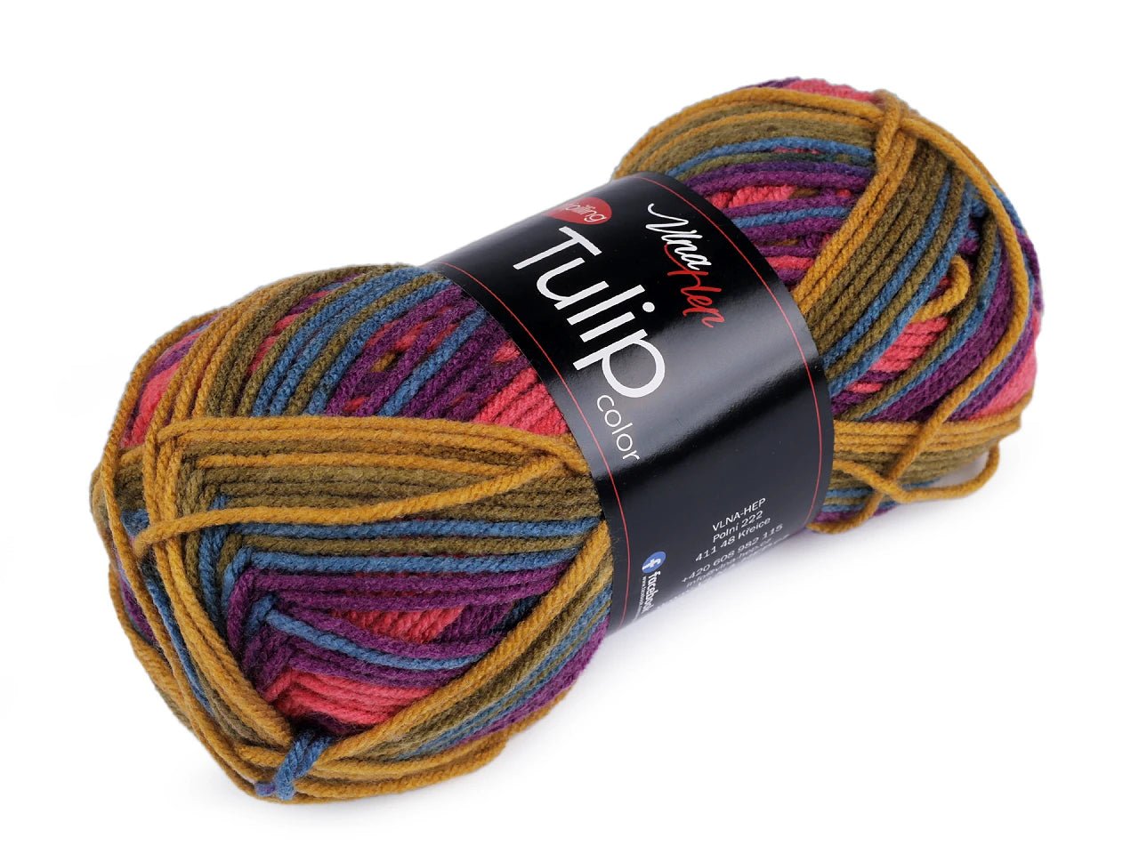 Attēls ar Dzijas Vlna Hep Tulip color - 100g / 170 m – pieejams Šarlotes audumi