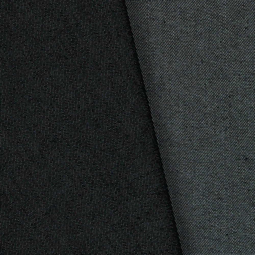 Tissu en denim avec élasthanne-noir 200 g/m²