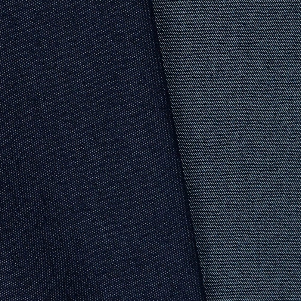 Tissu en denim avec élasthanne, bleu foncé 200 g/m²