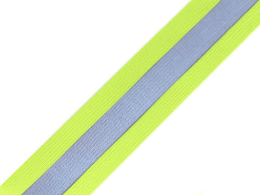 Elastic band with reflective stripe 40 mm