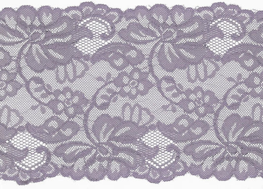 Elastic lace - 15 cm - smoky lilac