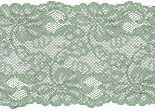 Elastic lace - 15 cm - mint