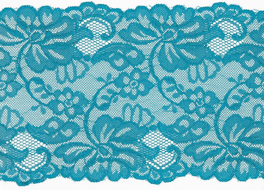 Elastic lace - 15 cm - turquoise