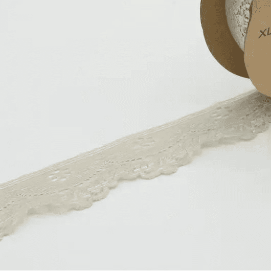 Image of Elastic lace 3.5 cm - sand – available at Charlotte's Fabrics