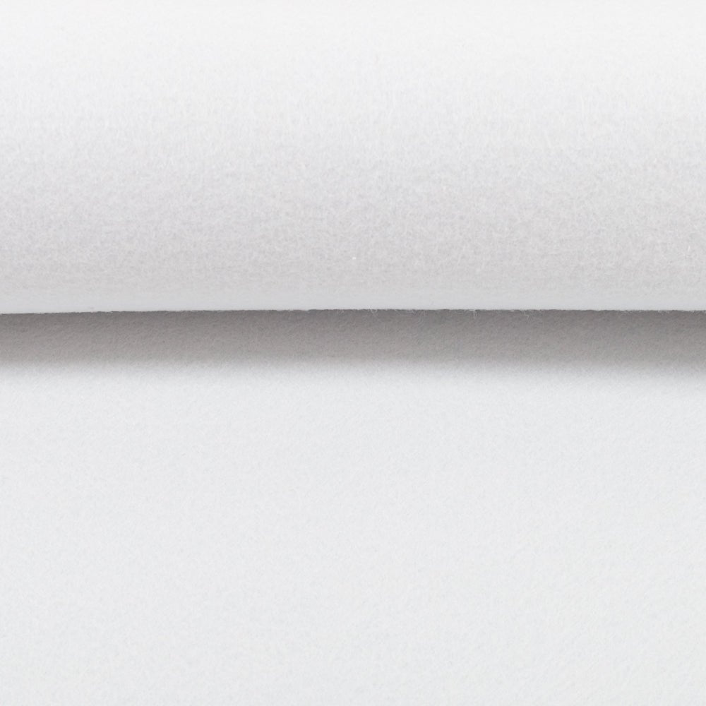 Felt fabric in rolls, 3 mm - light, light gray 650 g/m²