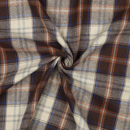 Flanelis - brūns ar zilu 150 g/m²