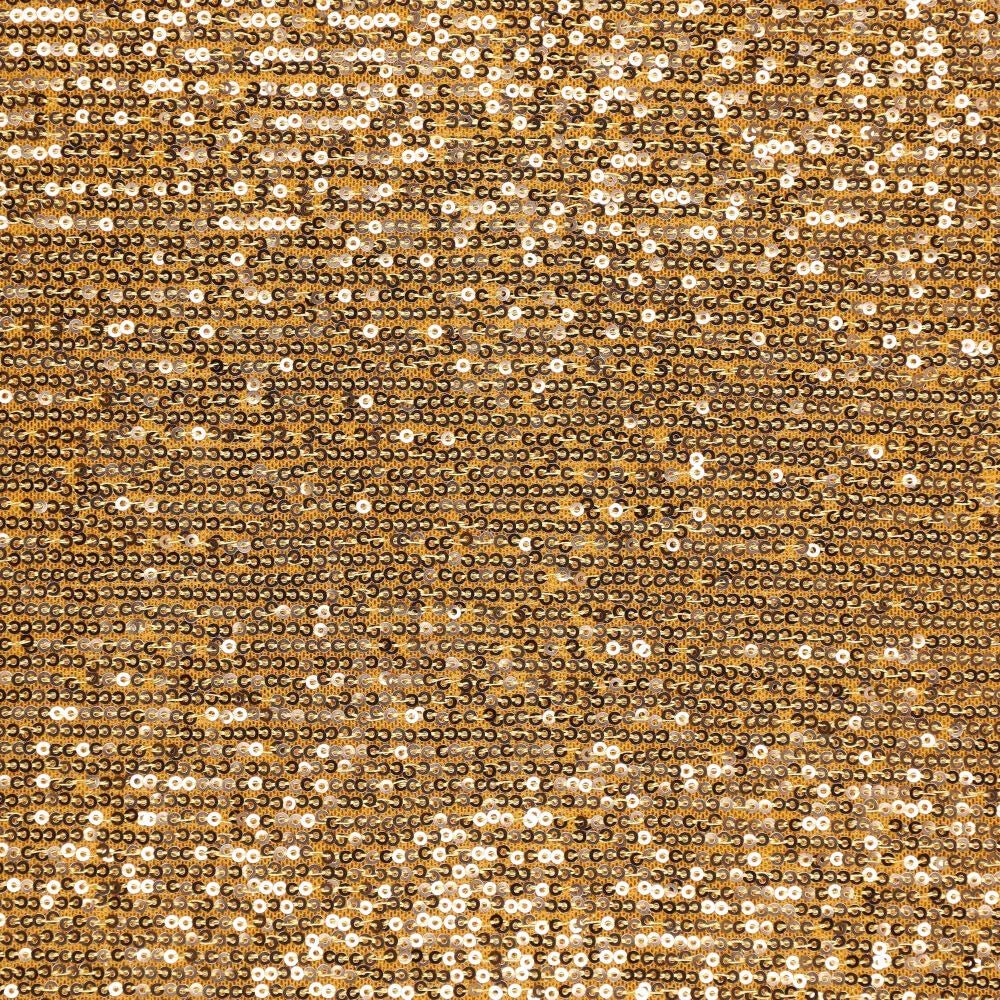 Image avec tissu à paillettes doré 285 g/m² – disponible chez Šarlotes audumi