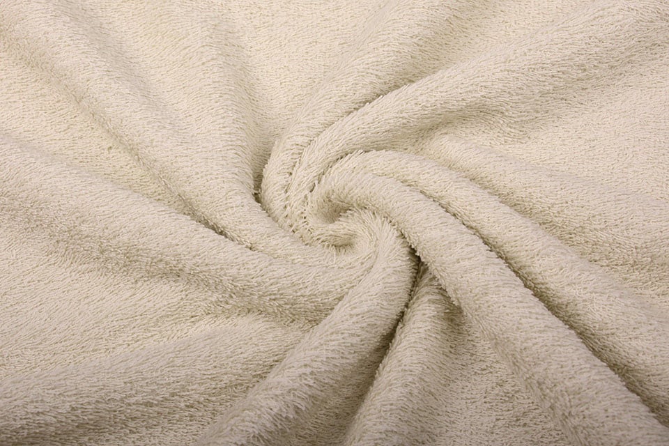 Tissu éponge beige - 350 g/m²
