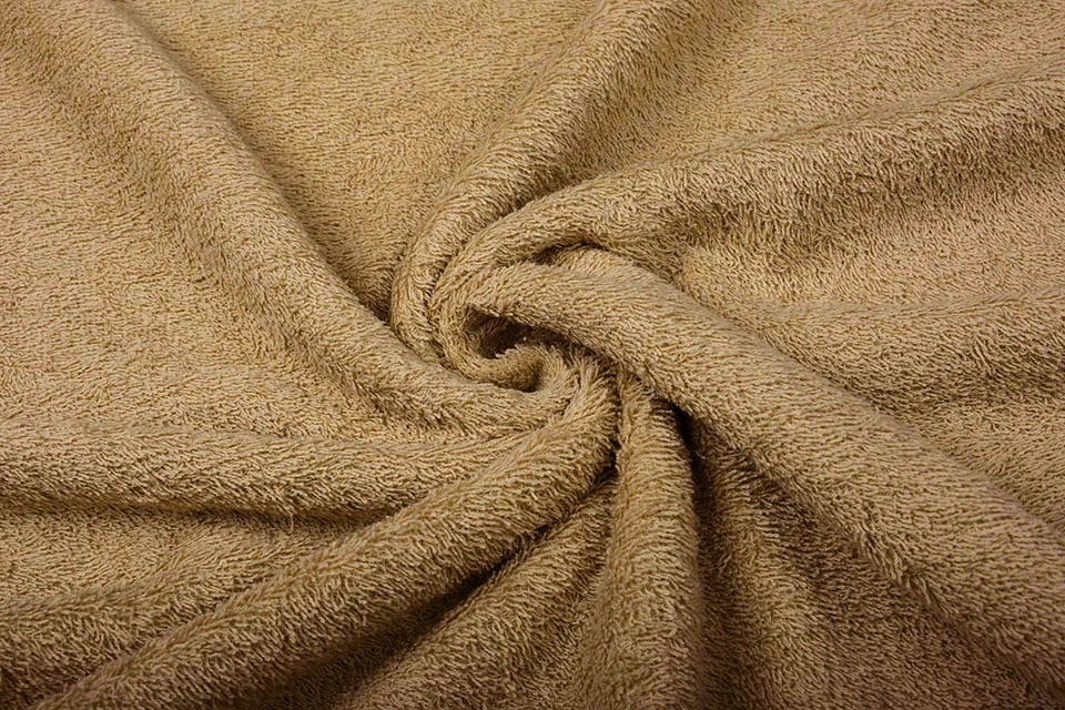 Terry fabric - light brown 350 g/m²