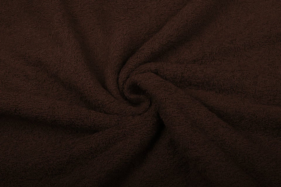 Tissu éponge brun chocolat 350 g/m²