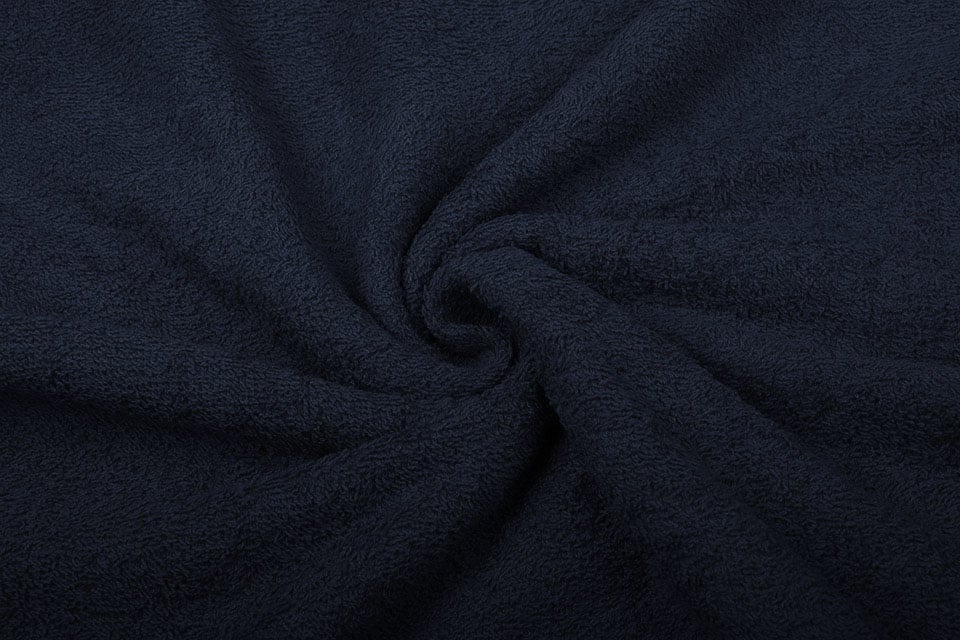Tissu éponge bleu foncé 350 g/m²