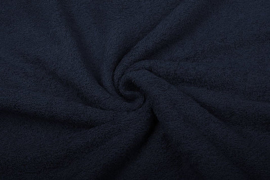 Tissu éponge bleu foncé 350 g/m²