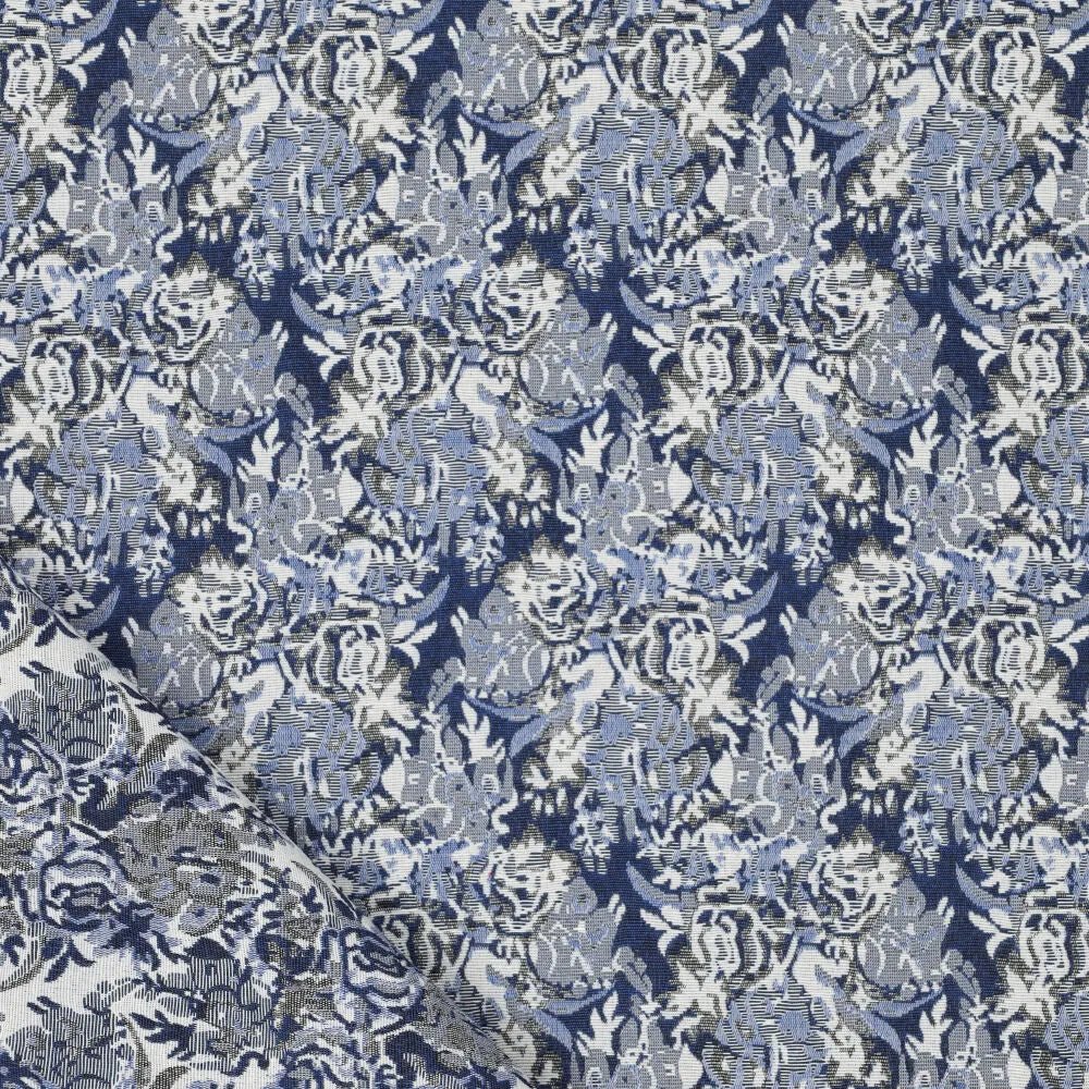 Tapisserie bleue au motif élégant 260 g/m² – disponible chez Šarlotes audumi