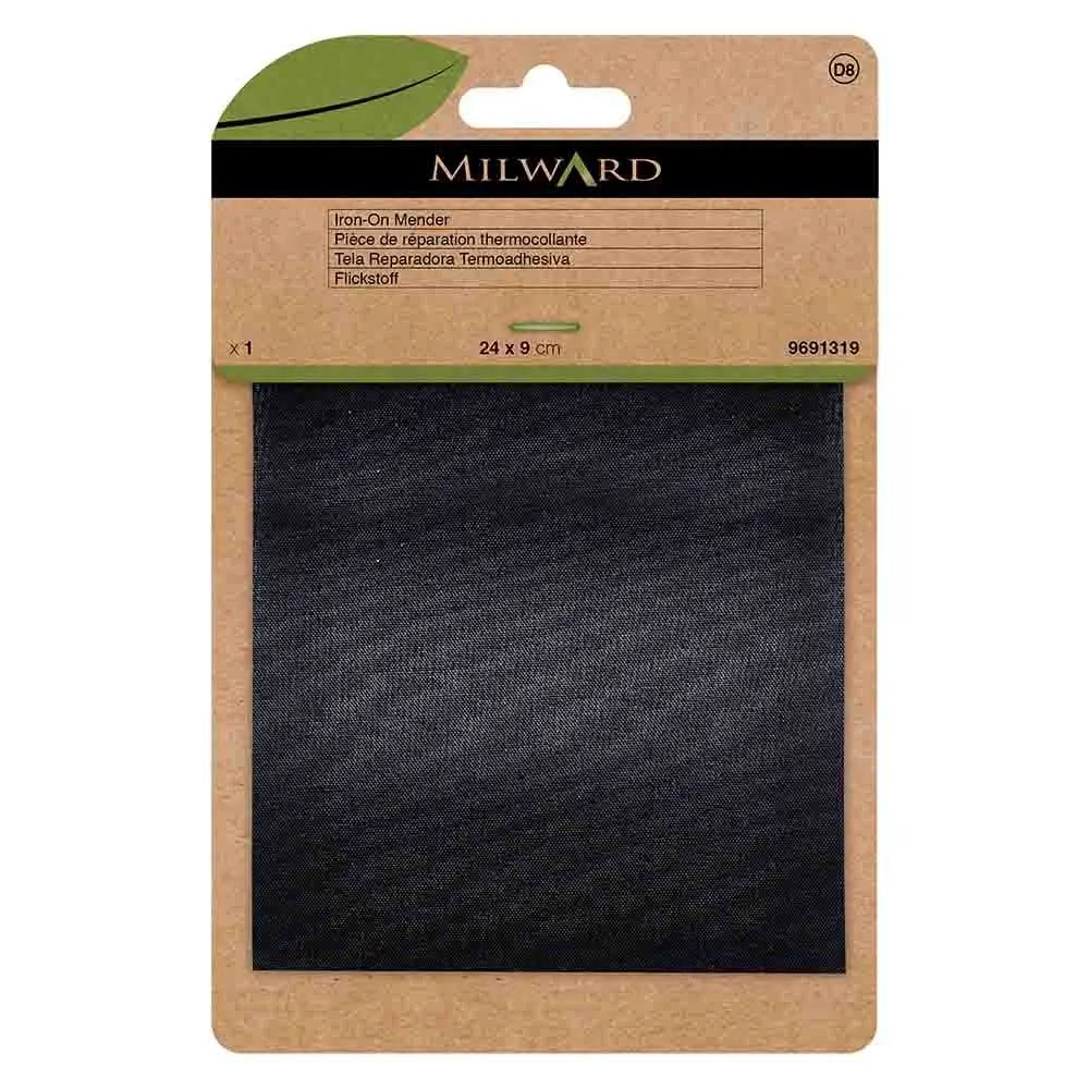 Patch thermocollant pour vêtements Milward 24x9cm - noir