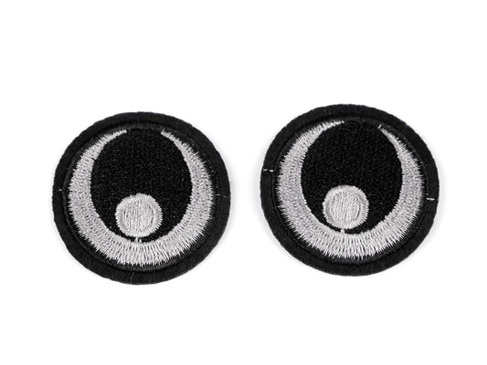 Attēls ar Ielāps uzgludināms acis 38 mm – pieejams Šarlotes audumi