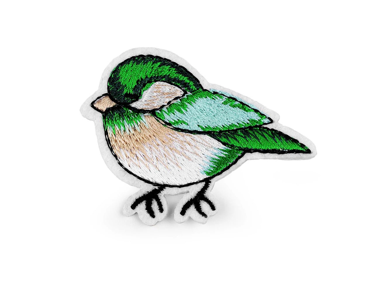 Attēls ar Ielāps uzgludināms putniņi | 4,5 x 6 cm |dažādi toņi – pieejams Šarlotes audumi