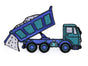 blue dump truck