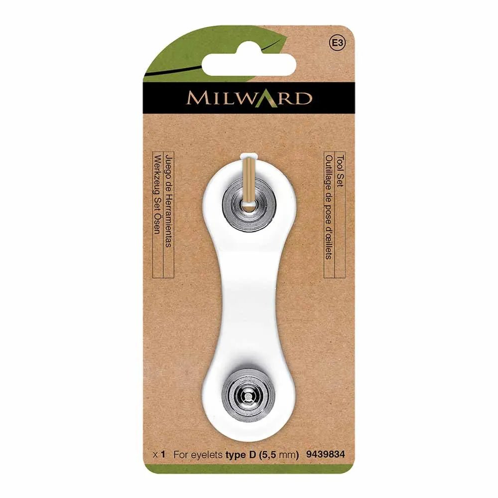 Outil Milward pour poser des œillets et des anneaux 5,5 mm