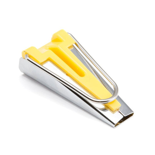 Image of a 12 mm bias tape maker tool – available online at Charlotte's Fabrics