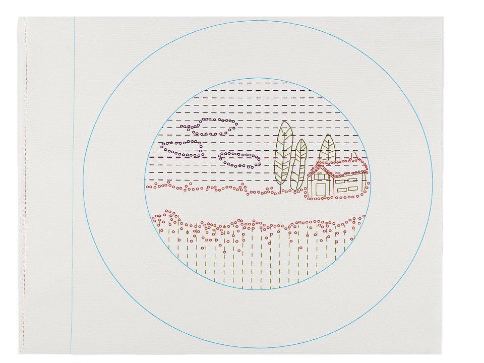 Embroidery kit / Cross-stitch kit - poppy meadow