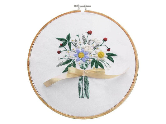 Embroidery kit - flower bouquet
