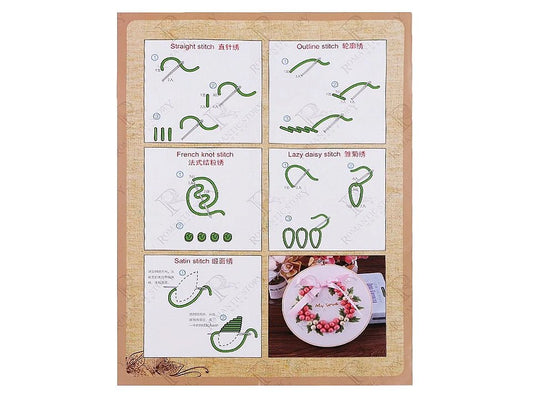 Image of Embroidery Kit - Flower Bouquet – available at Šarlotes audumi