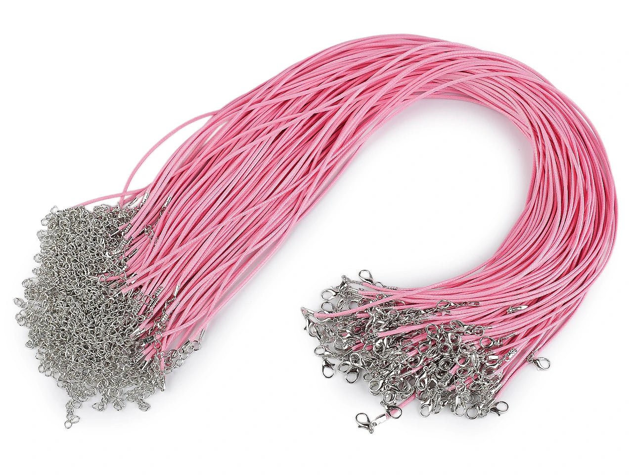 Image de cordon de collier avec fermoir mousqueton – base prête à l’emploi pour bijoux (45 cm) – disponible chez Šarlotes audumi