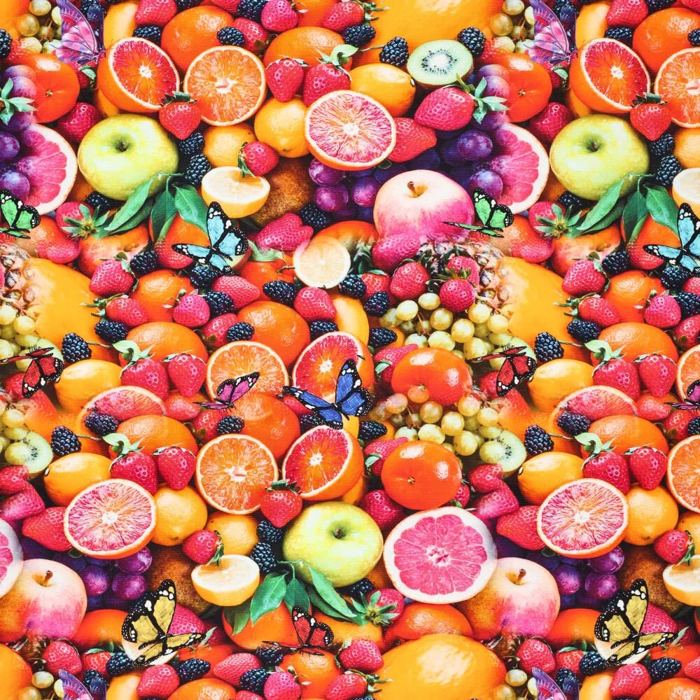 Toile à motifs de fruits 260 g/m²