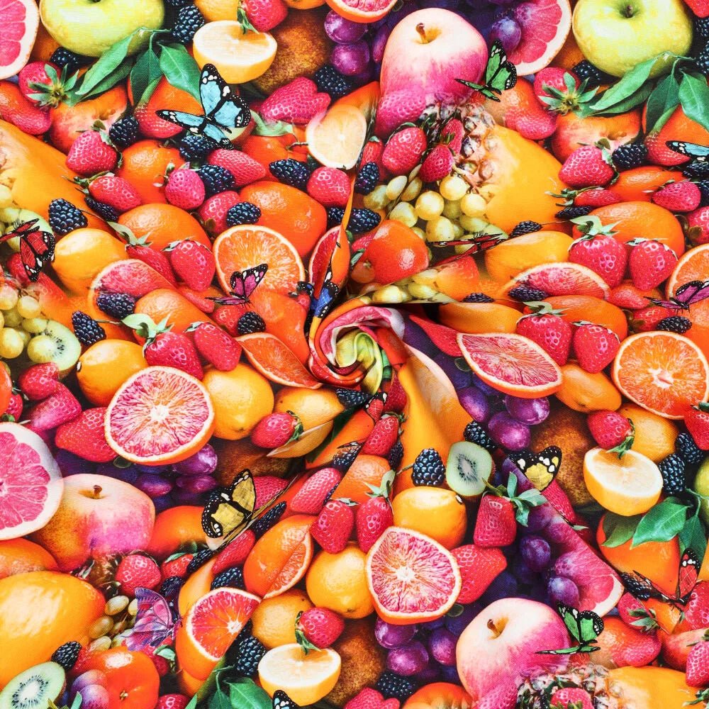 Tissu canvas - fruits 260 g/m²