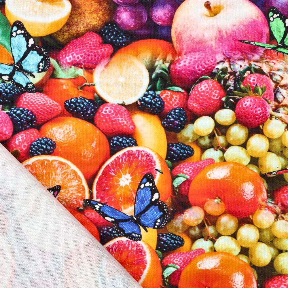 Tissu canvas - fruits 260 g/m²