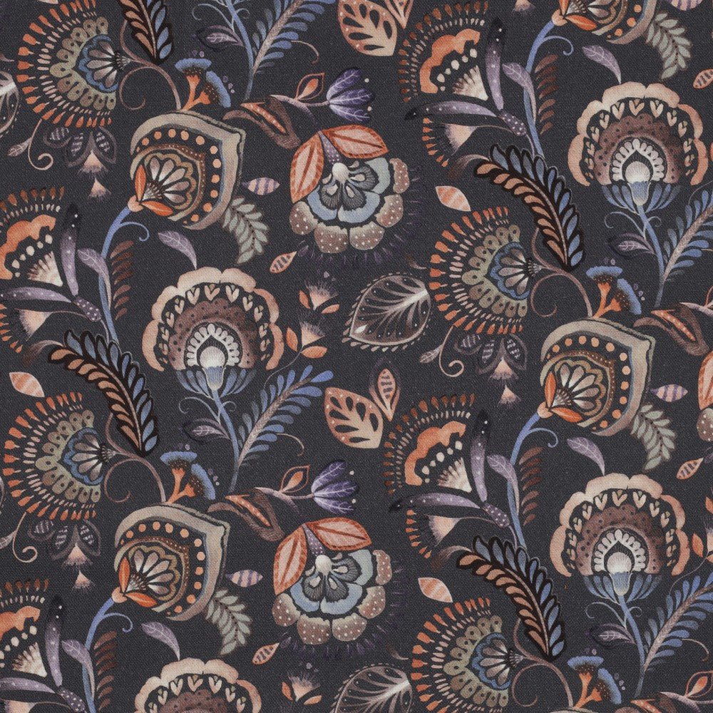 Tissu canvas - motif oriental 225 g/m²