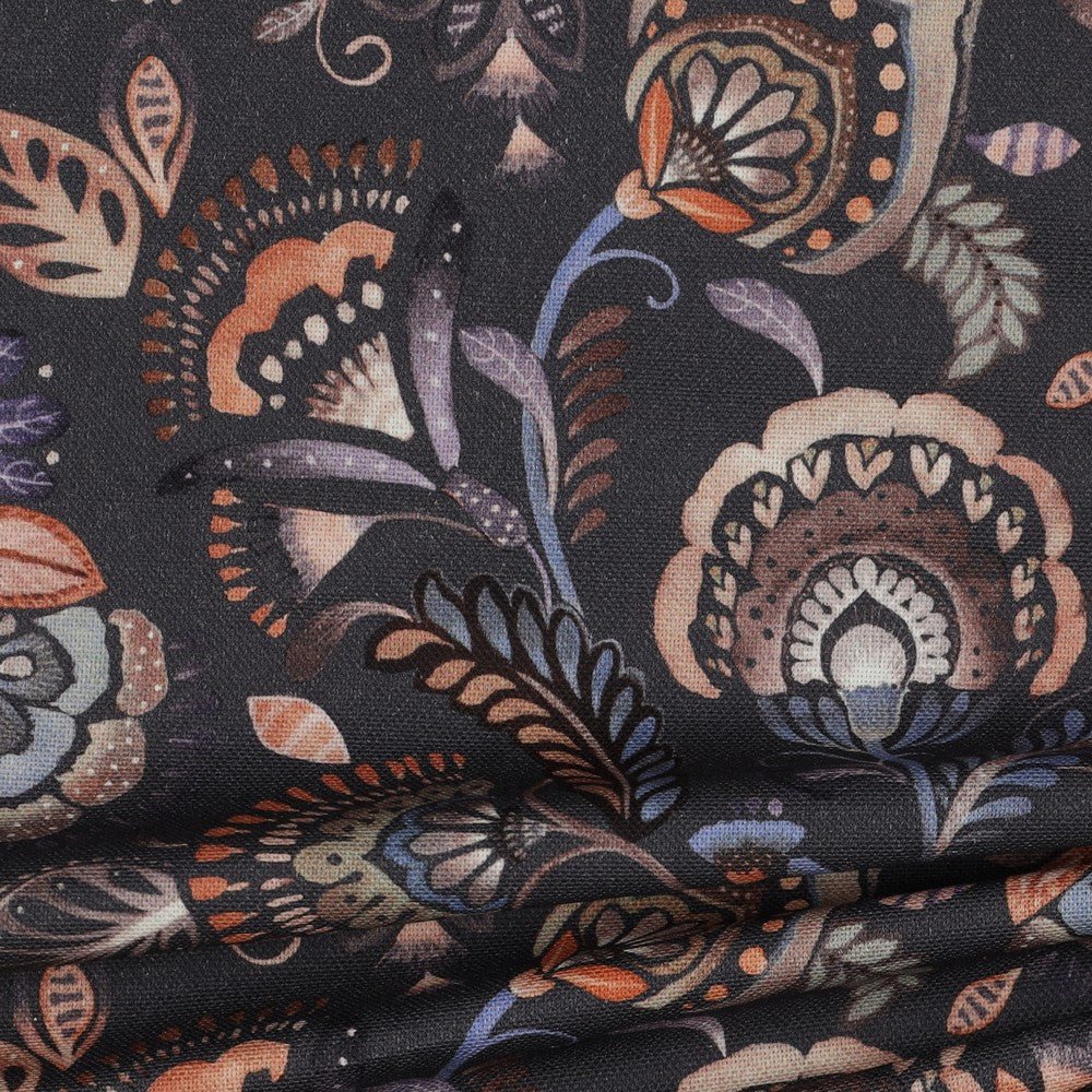 Tissu canvas - motif oriental 225 g/m²