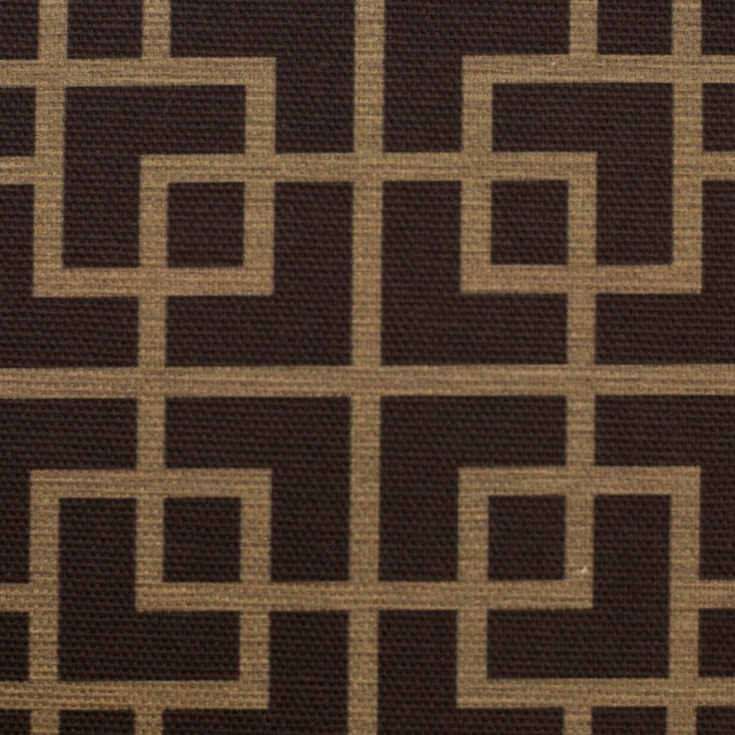 Toile à motif géométrique sur fond marron 220 g/m²