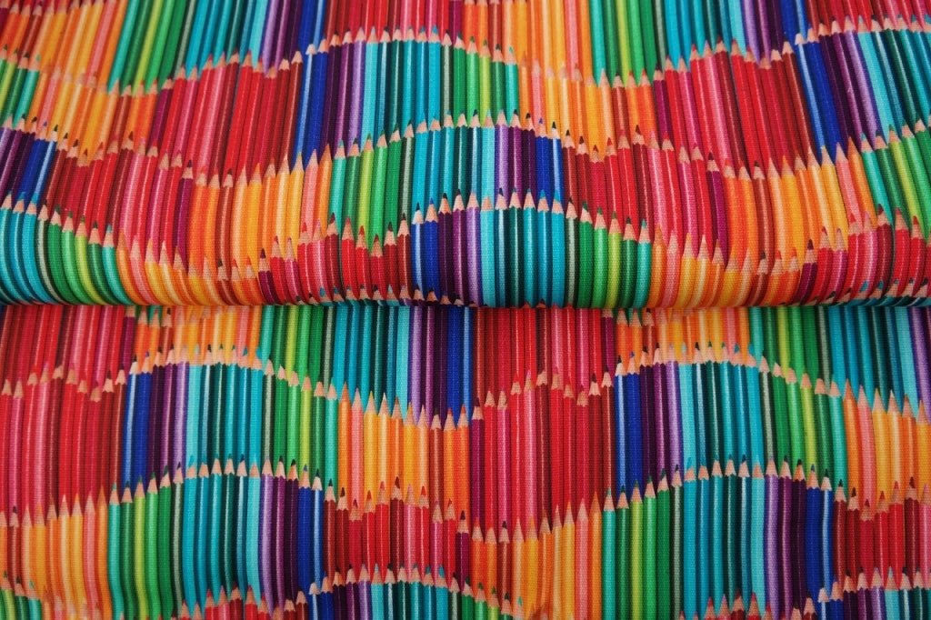 Toile canvas - crayons de couleur 275 g/m²