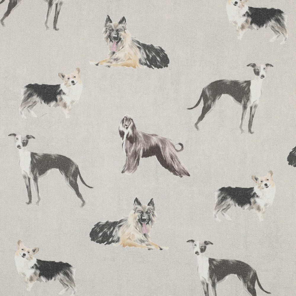 Tissu canvas - chiens 225 g/m²
