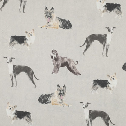 Tissu canvas - chiens 225 g/m²