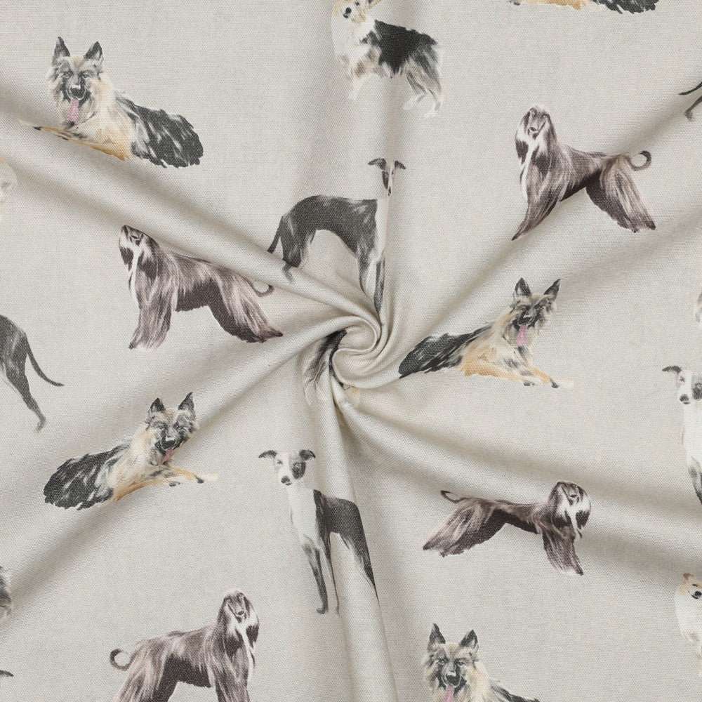 Tissu en toile - chiens 225 g/m²