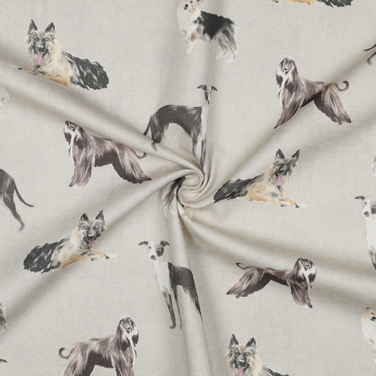 Canvas fabric - dogs 225 g/m²