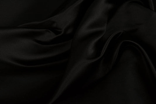 Wedding dress satin - black 170 g/m²