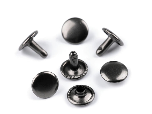 Double-sided metal rivets Ø10 mm - (100 pcs)