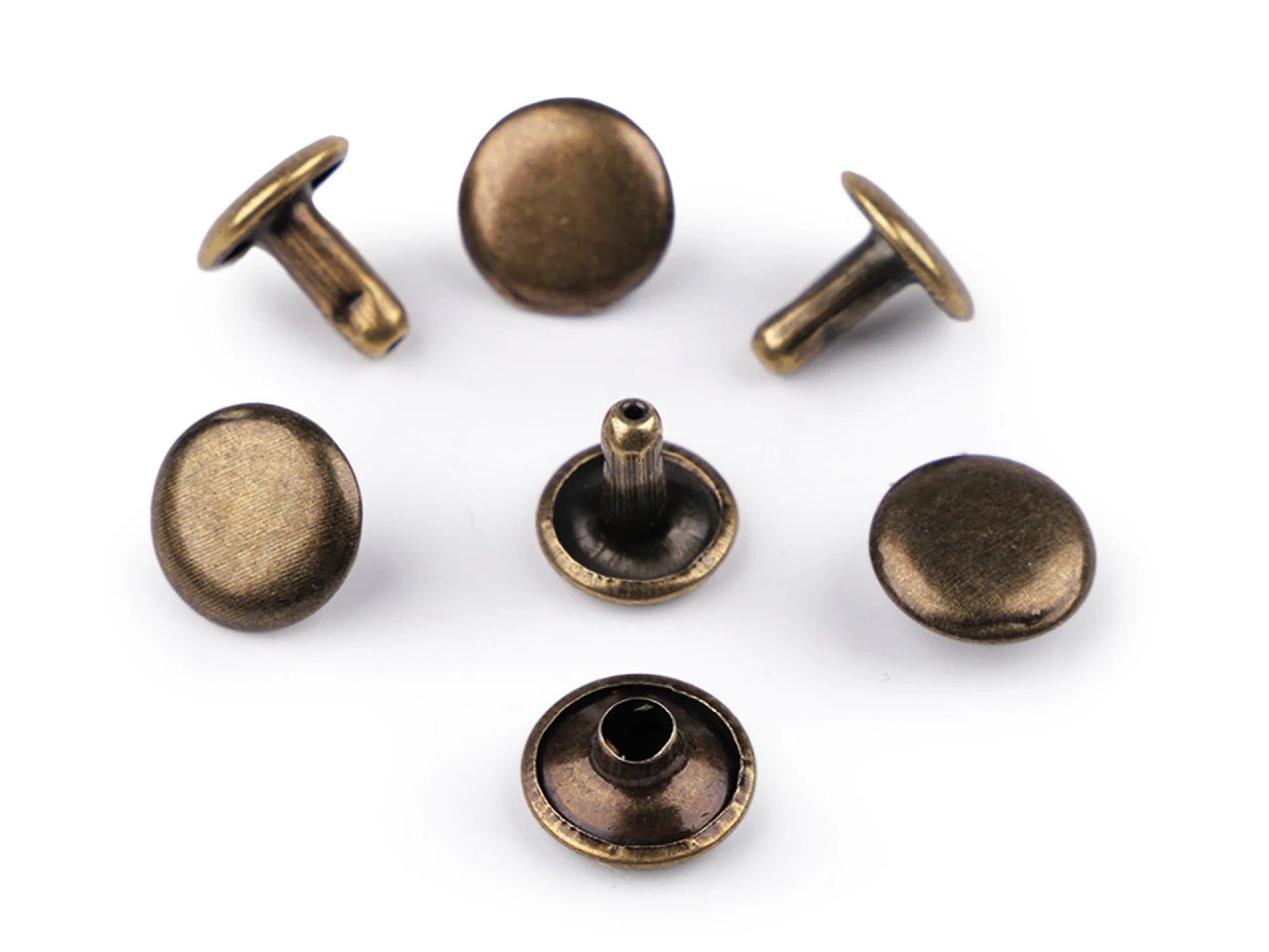 Rivets métalliques double face Ø10 mm - (100 pièces)