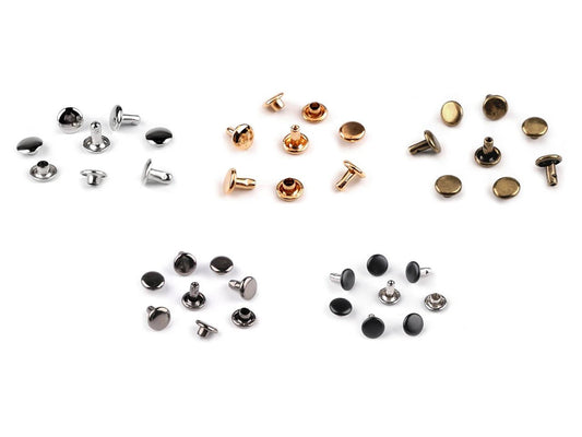 Double-sided metal rivets Ø8 mm - (100 pcs)