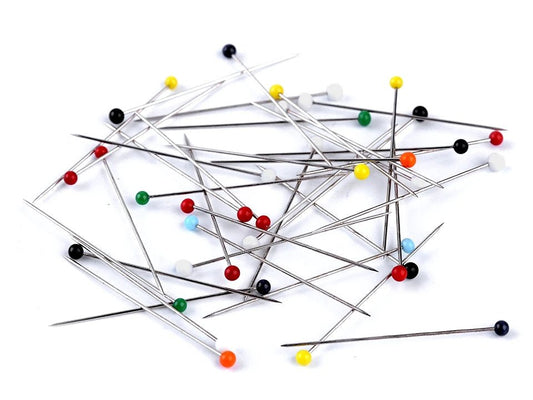 Pins with glass heads| length 38 mm|200 pcs.