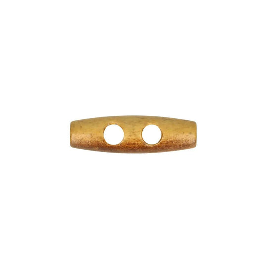 Kuva puinen kiinnikenappi (toggle), ruskea, 50 mm – saatavilla Šarlotes audumi