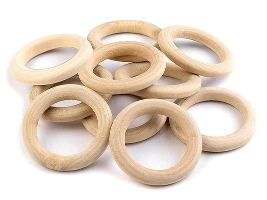 Koka ring Ø49 mm, 10 pcs. – untreated
